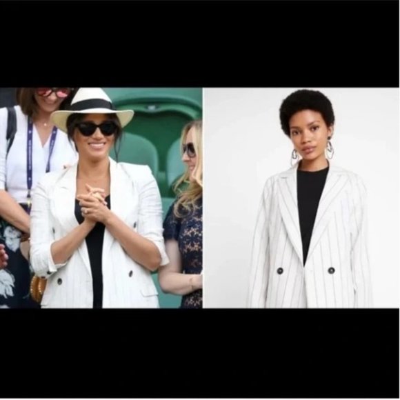 L'AGENCE Brea Blazer in Ivory & Black in Size 2 - Picture 4 of 16